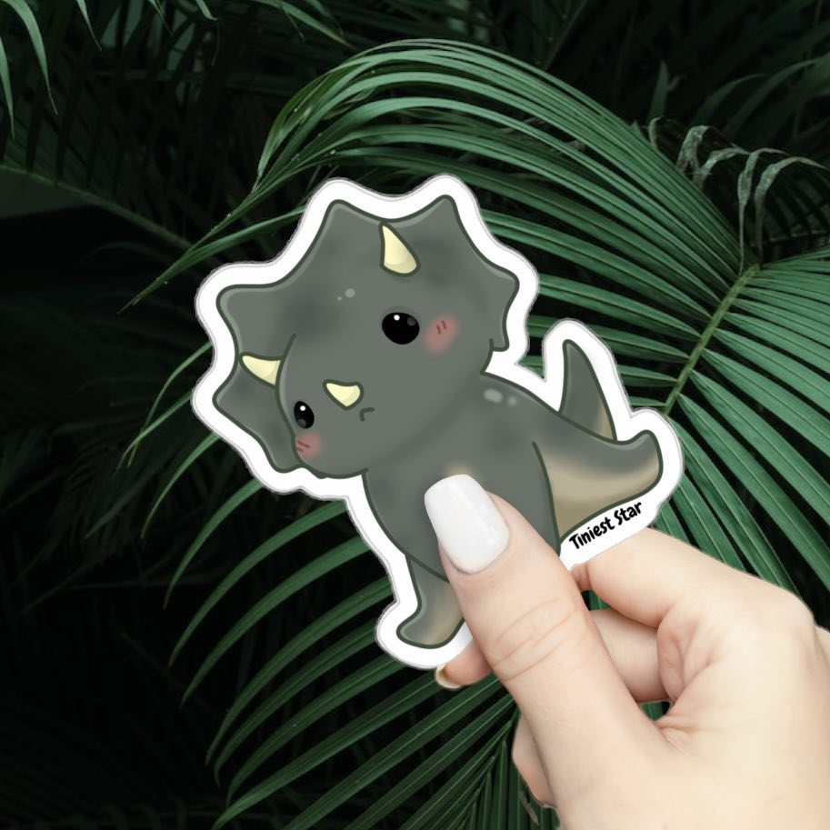 Vinyl Sticker - Triceratops