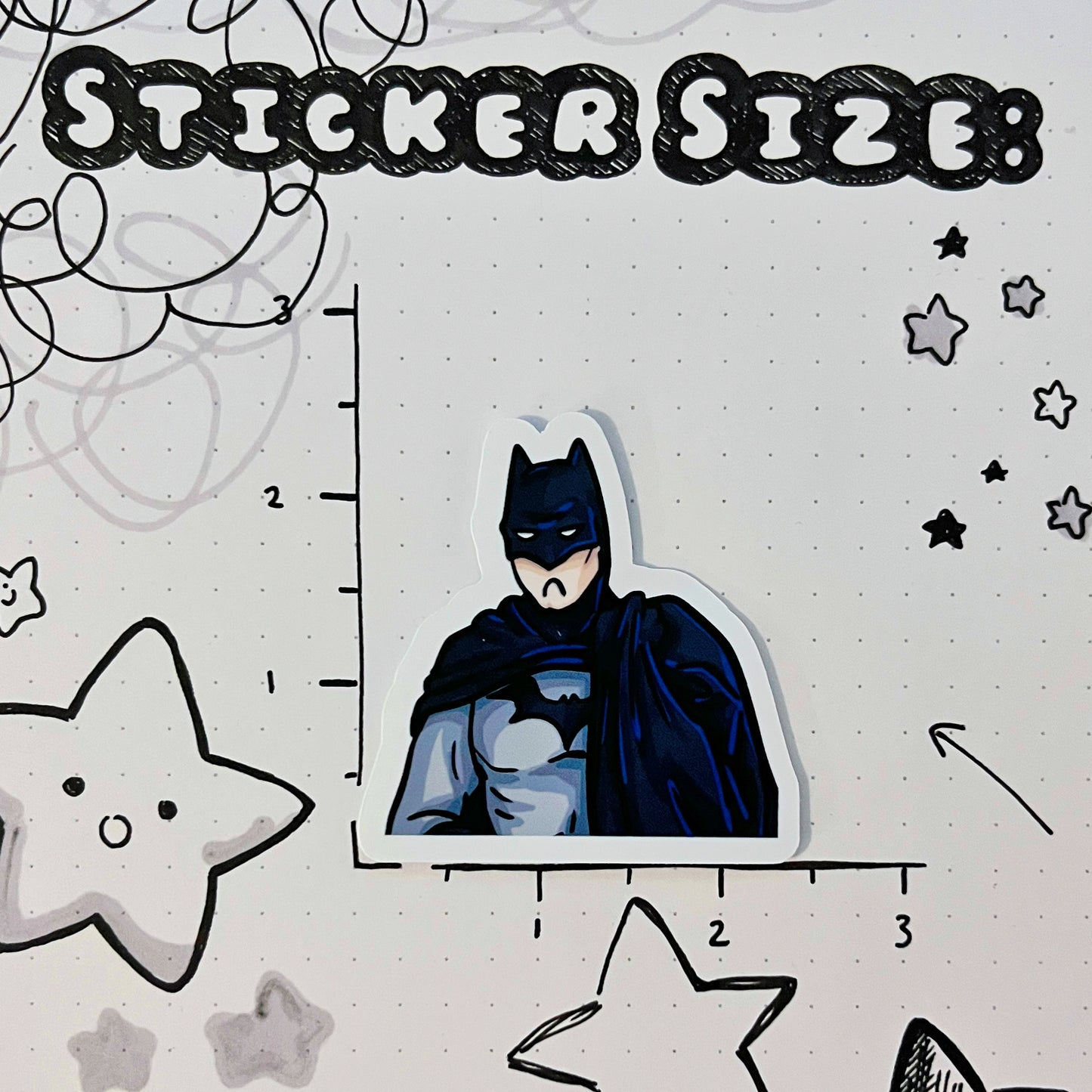 Vinyl Sticker - Grumpy Bat Guy