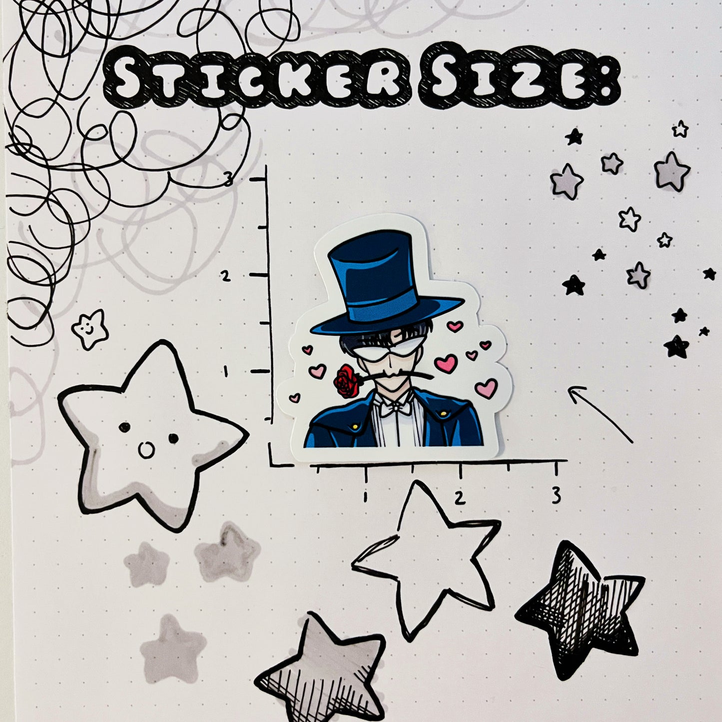 Vinyl Sticker - Tuxedo Mask