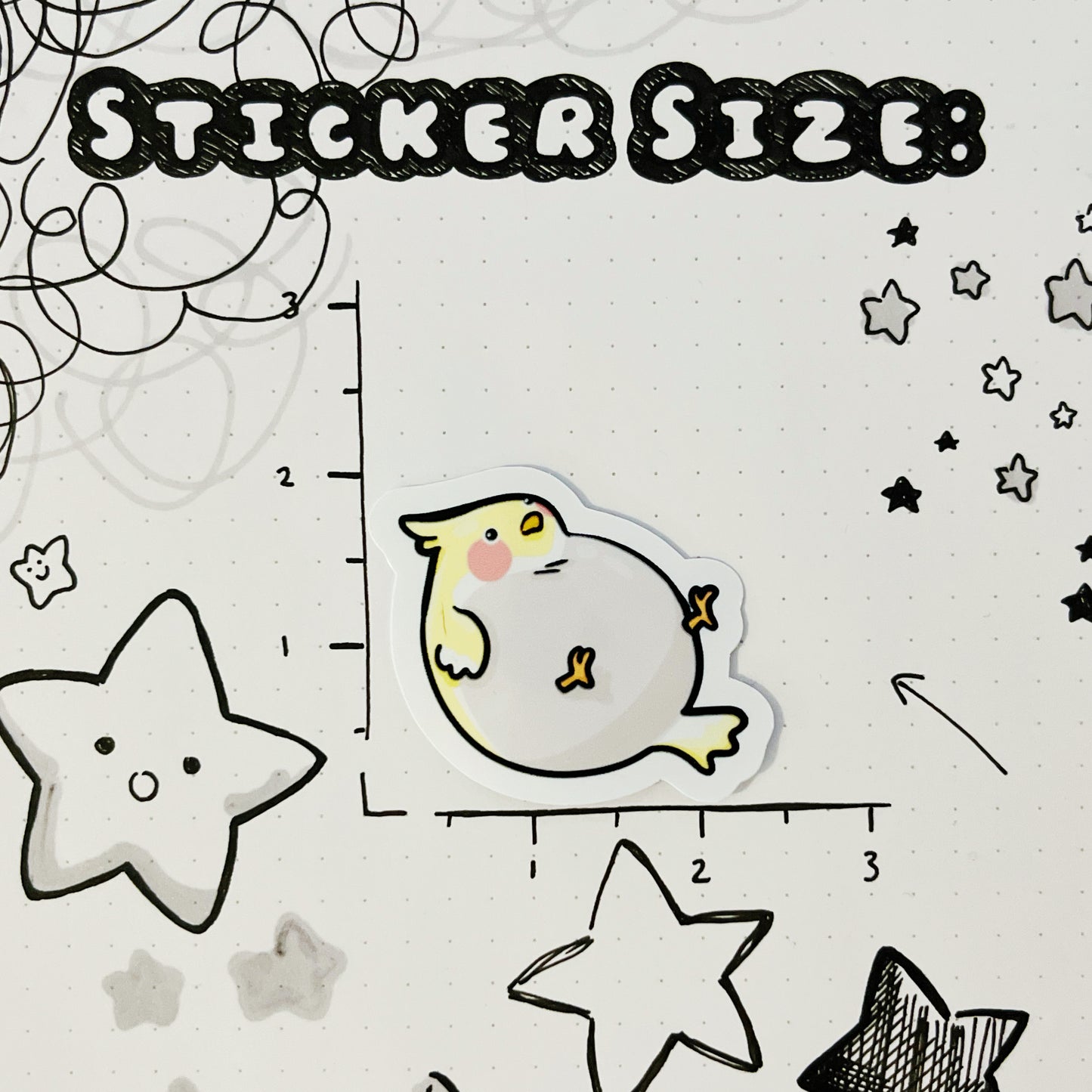 Vinyl Sticker - Fat Budgie