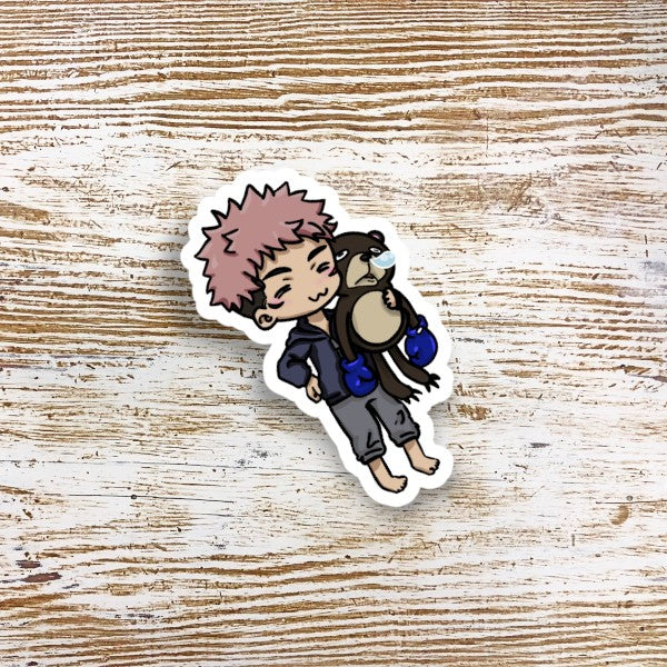 Vinyl Sticker - Yuji and Doll