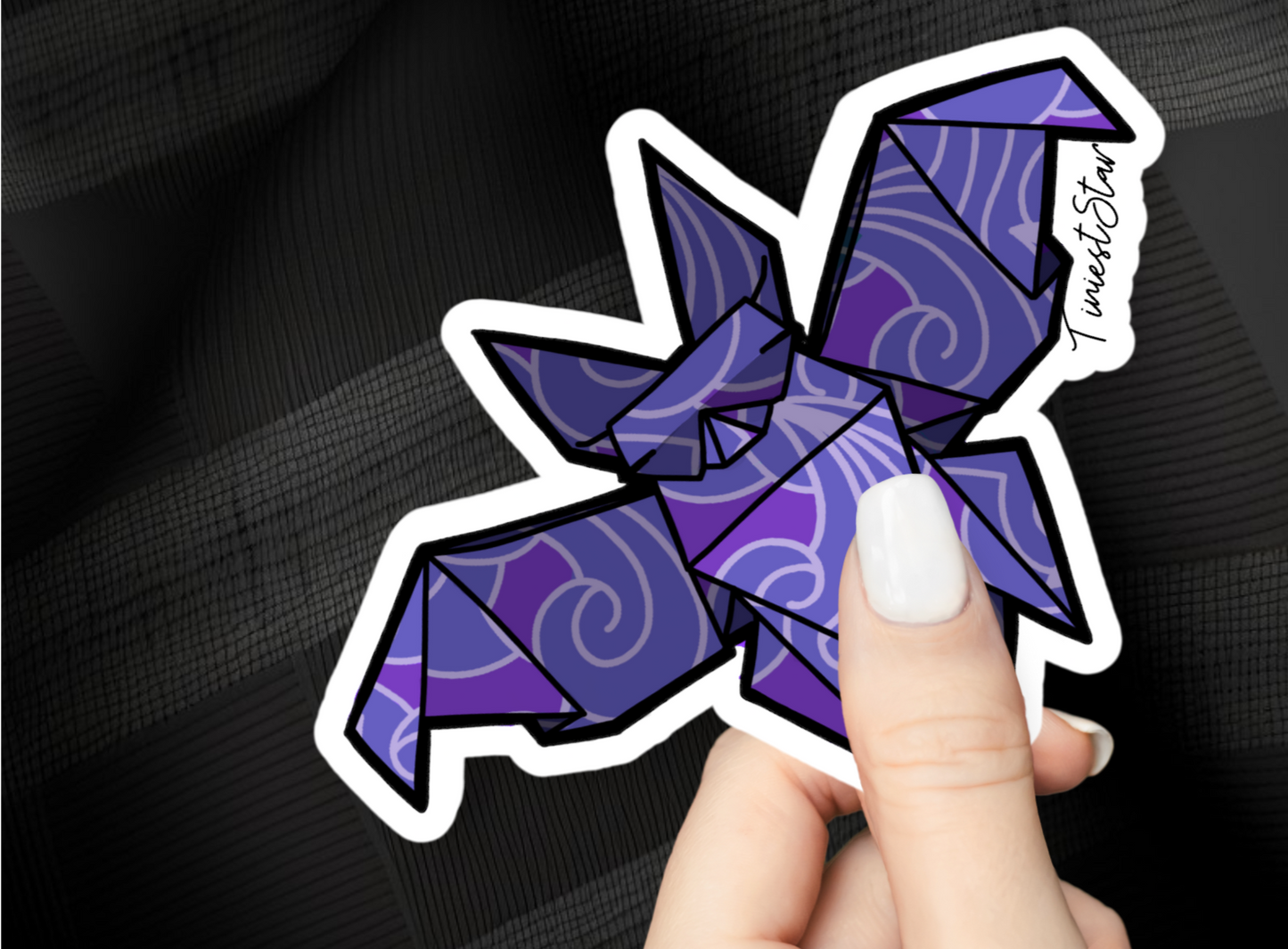 Vinyl Sticker - Origami Bat