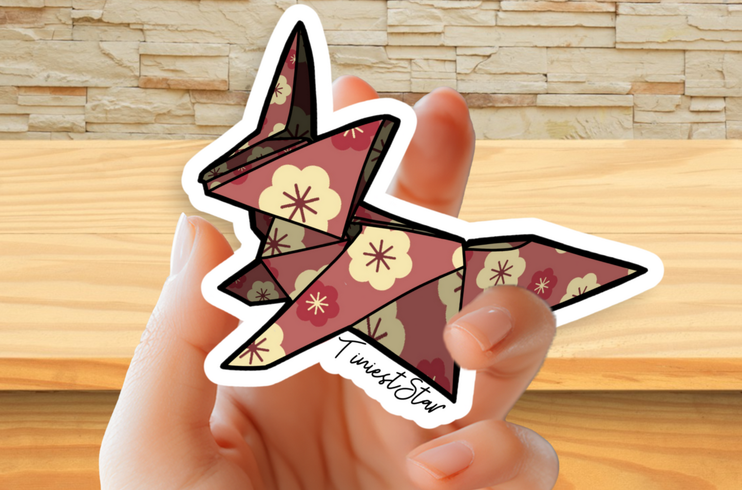 Vinyl Sticker - Origami Fox