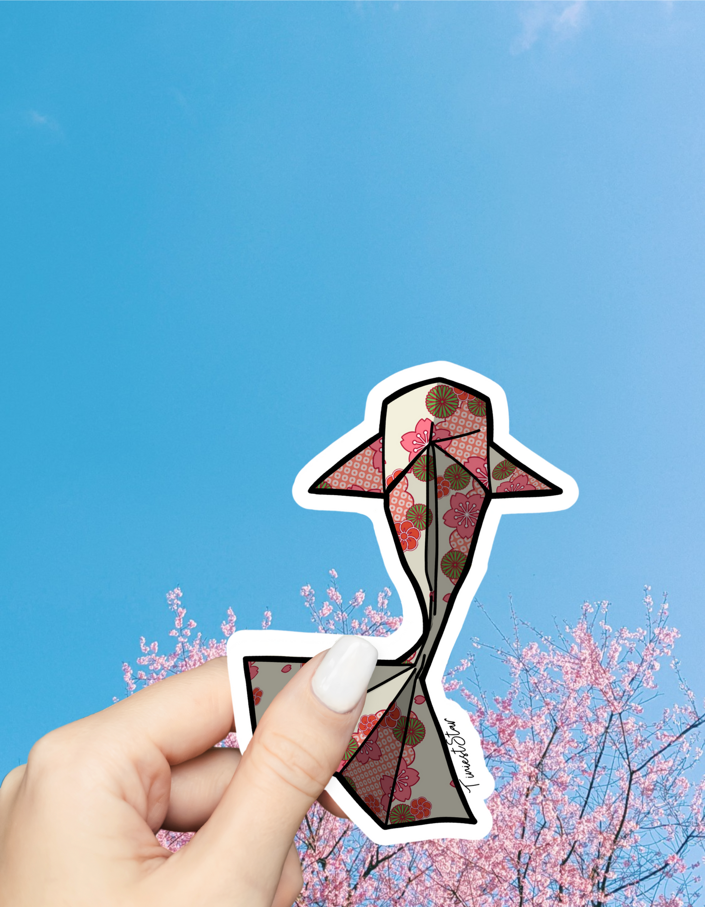 Vinyl Sticker - Origami Koi