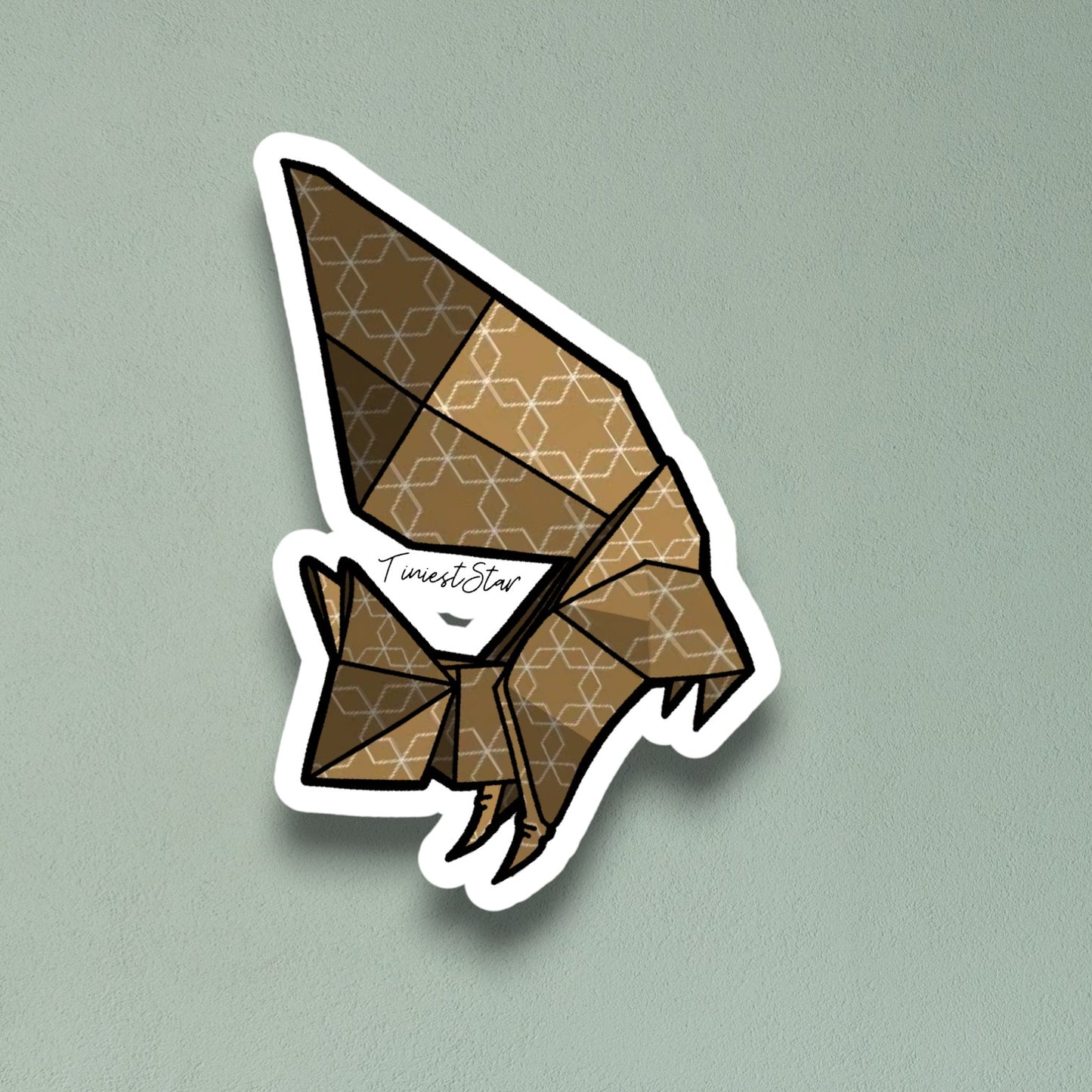 Vinyl Sticker - Origami Squirrel