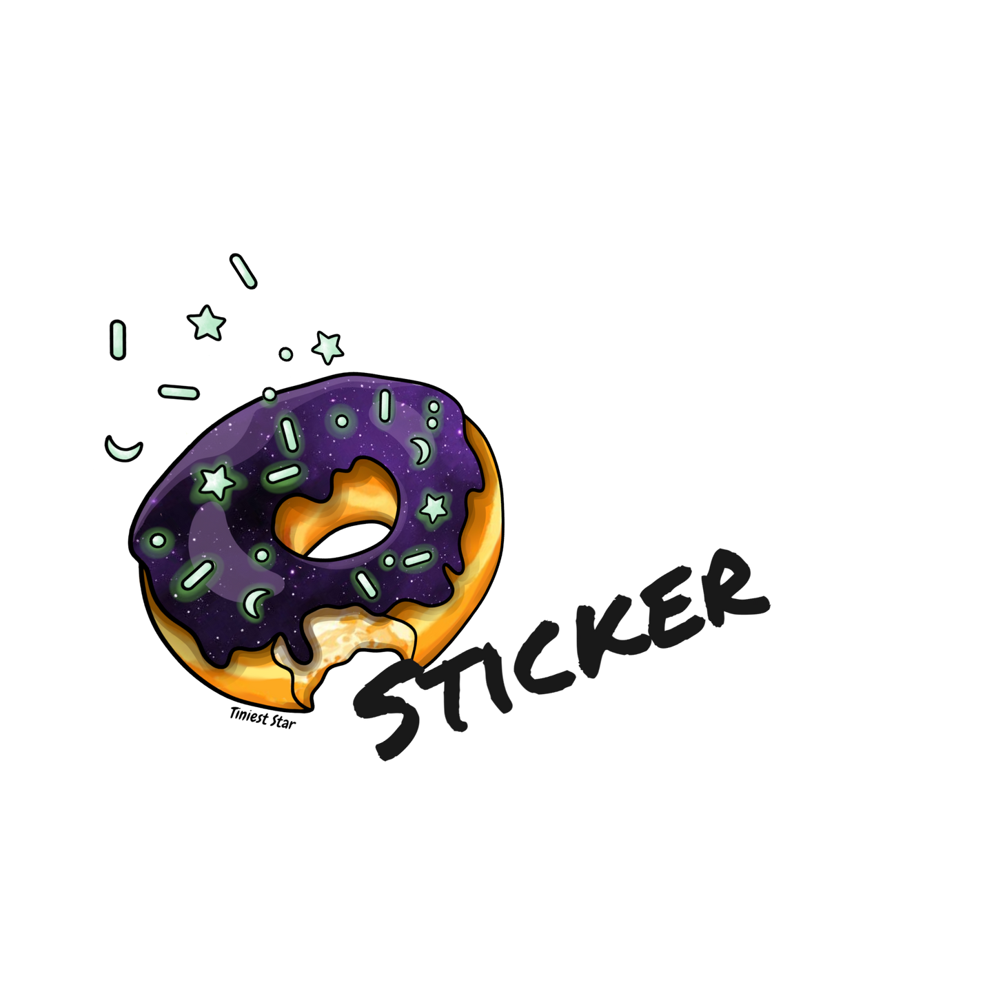 Vinyl Sticker - Galaxy Donut