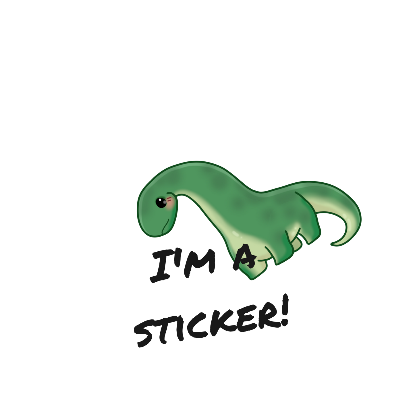 Vinyl Sticker - Brontosaurus