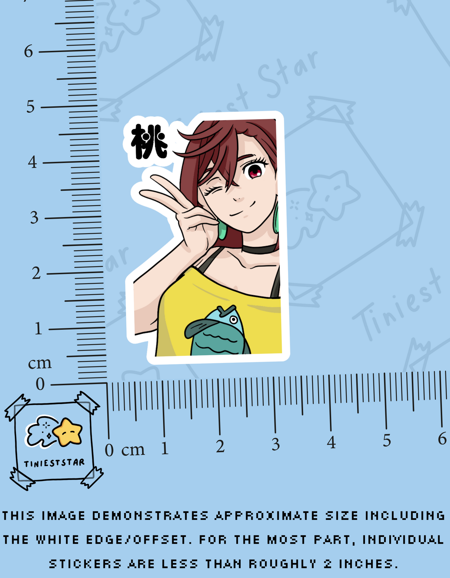 Vinyl Sticker - Momo (Peace)