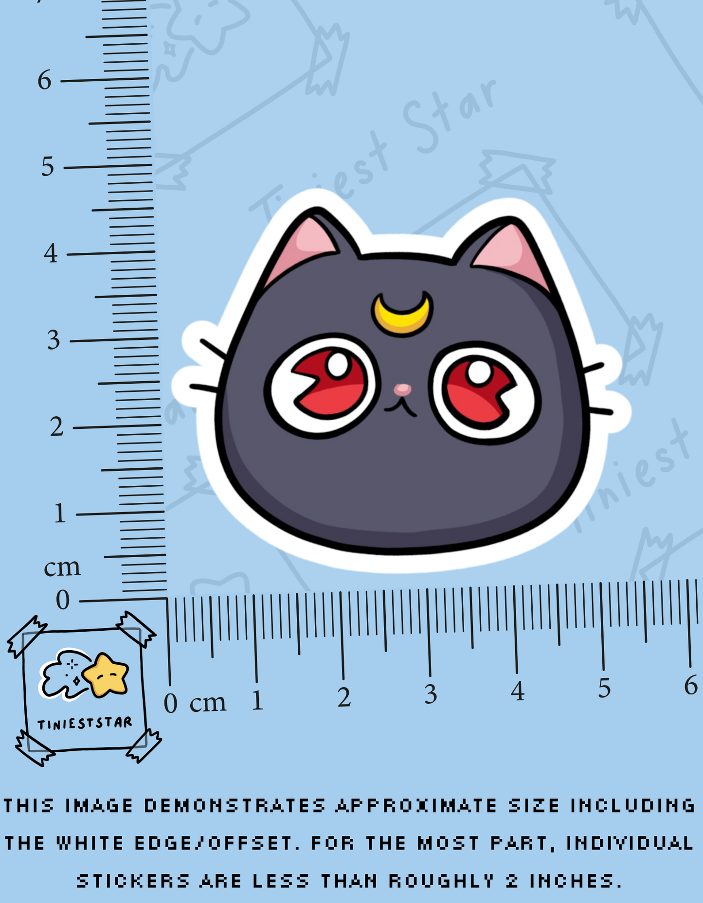 Vinyl Sticker - Mochi Luna