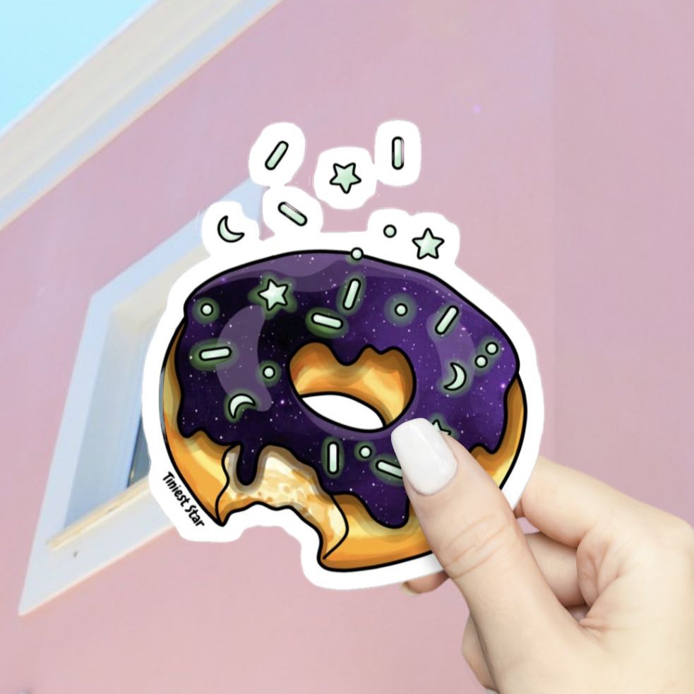 Vinyl Sticker - Galaxy Donut