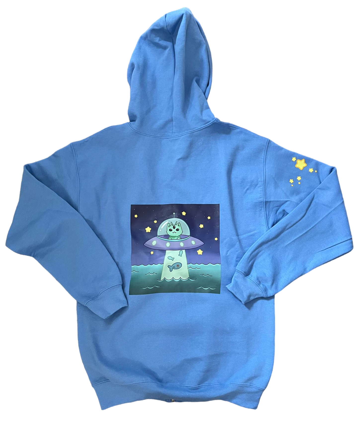 Hoodie - Unisex Zip-Up Alien Cat