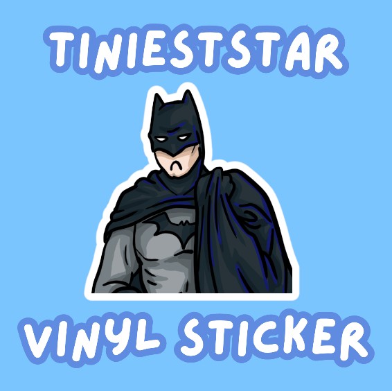 Vinyl Sticker - Grumpy Bat Guy