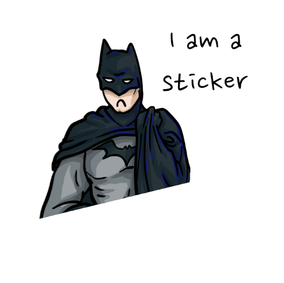 Vinyl Sticker - Grumpy Bat Guy