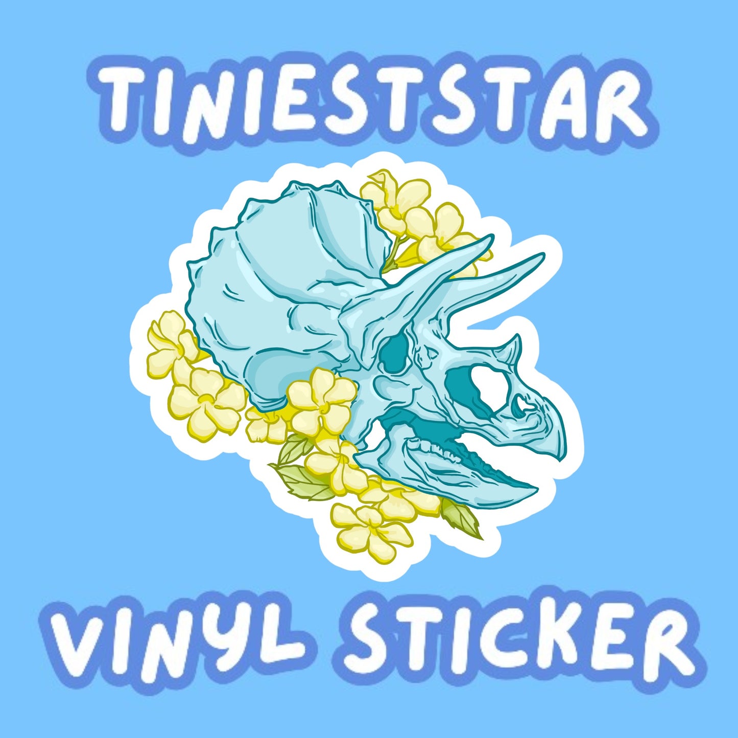 Vinyl Sticker - Teal Fossil