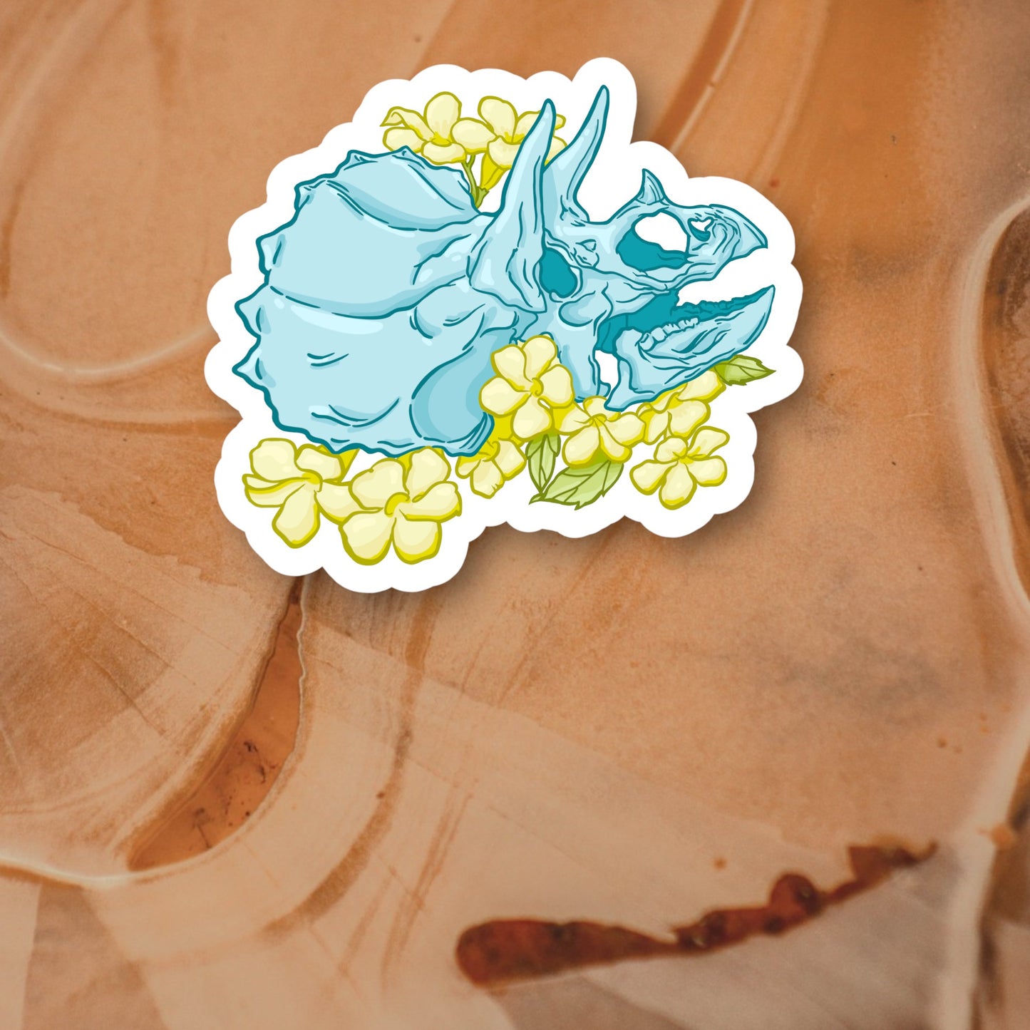 Vinyl Sticker - Teal Fossil