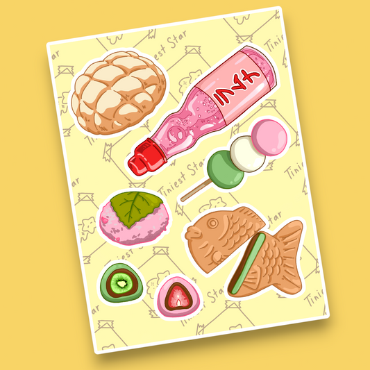 Sticker Sheet - Japanese Snacks