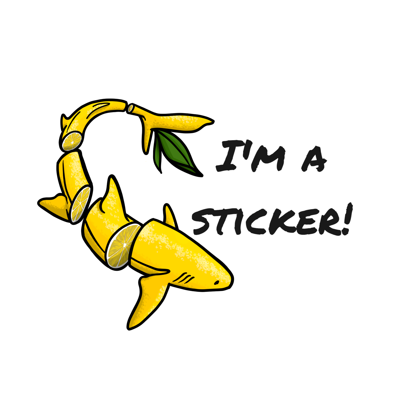 Vinyl Sticker - Lemon Shark