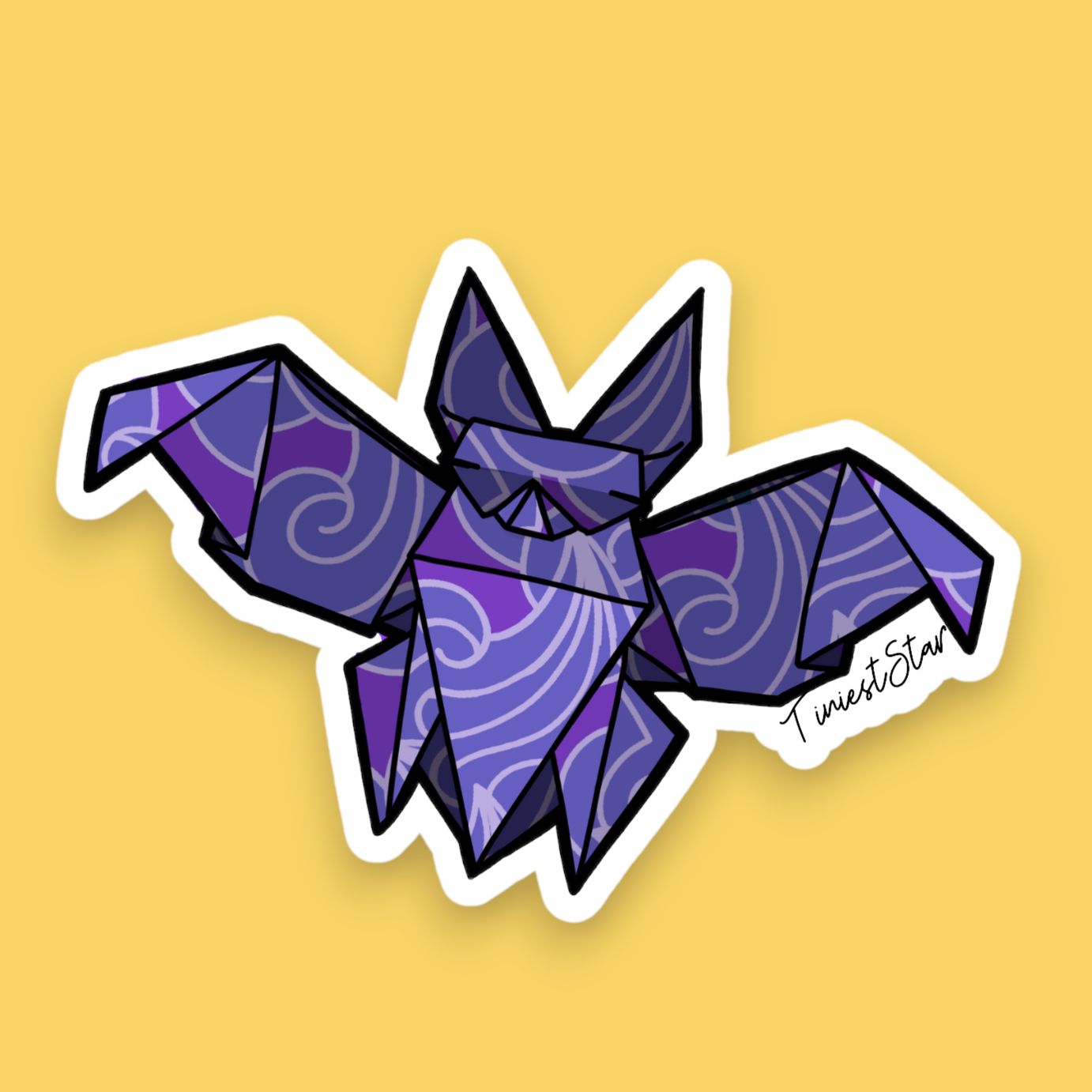 Sticker - Origami Bat