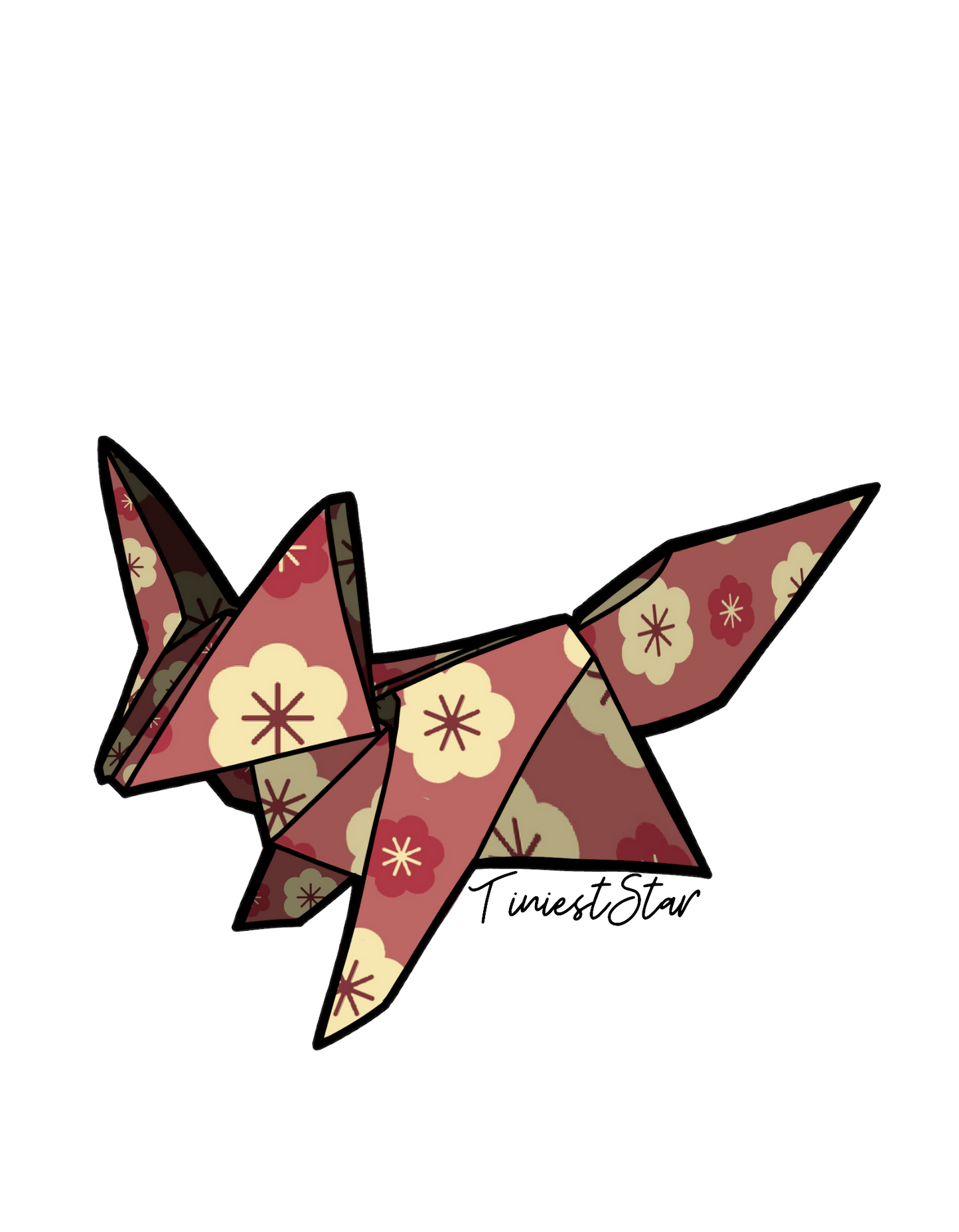 Sticker - Origami Fox