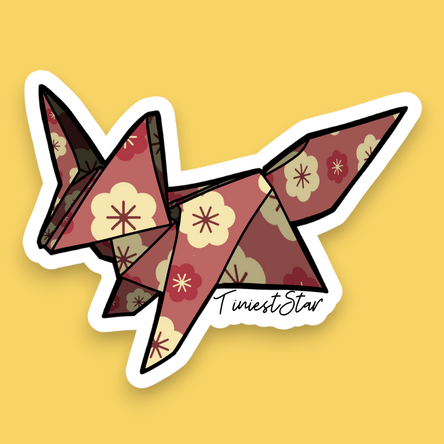 Sticker - Origami Fox