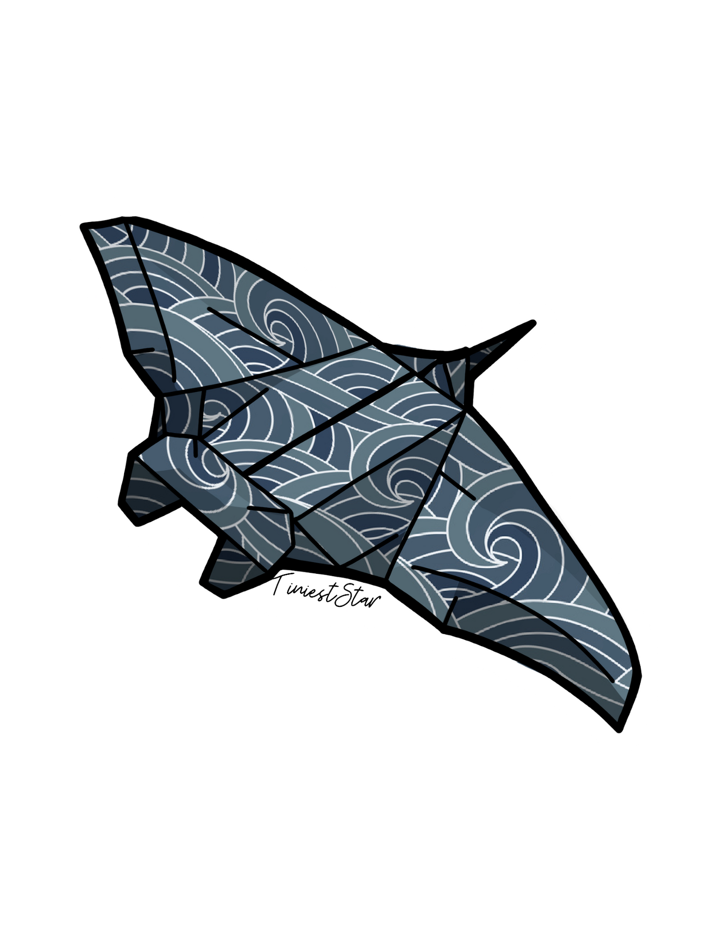 Sticker - Origami Manta