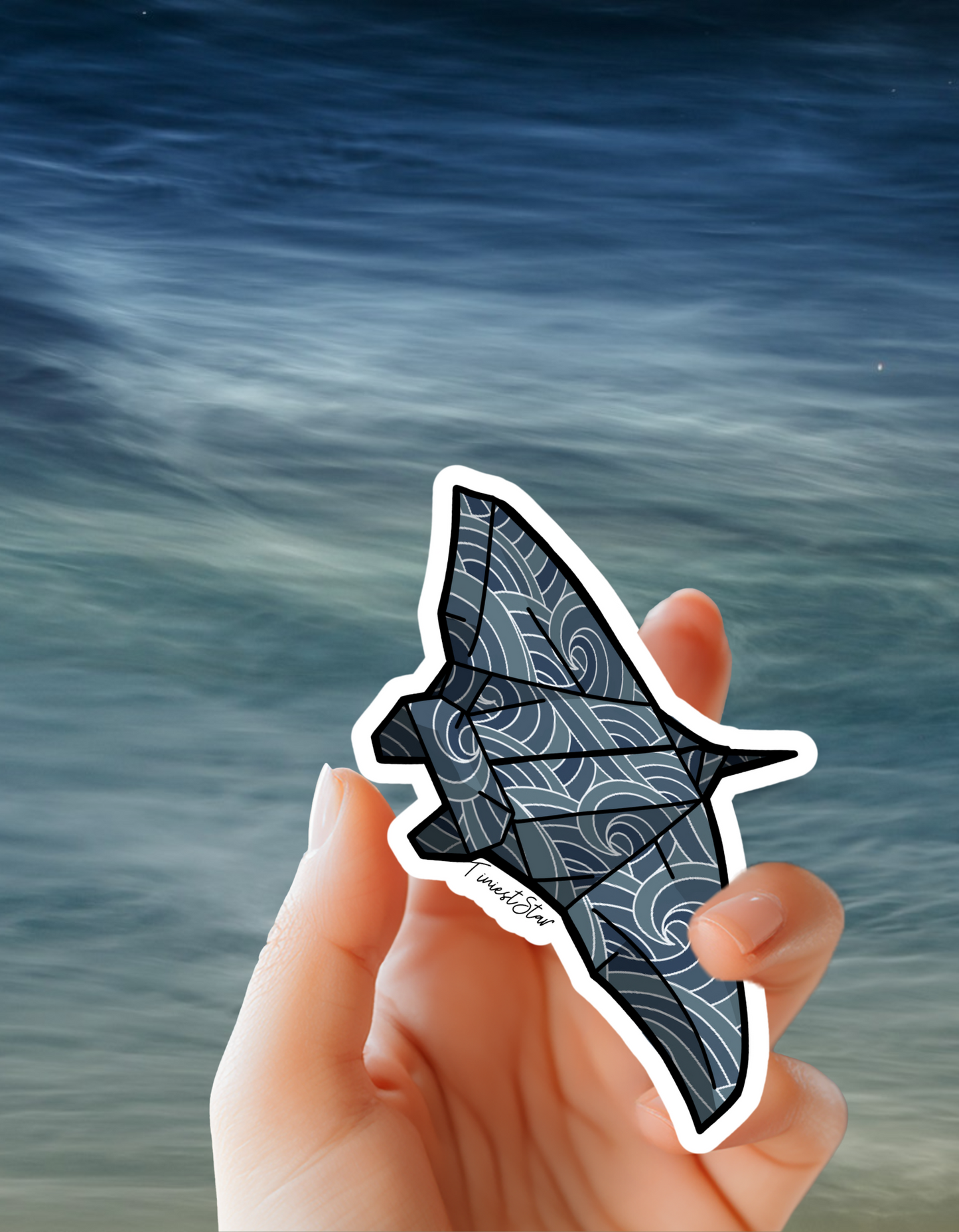 Sticker - Origami Manta