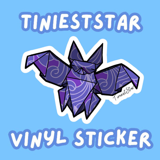 Vinyl Sticker - Origami Bat