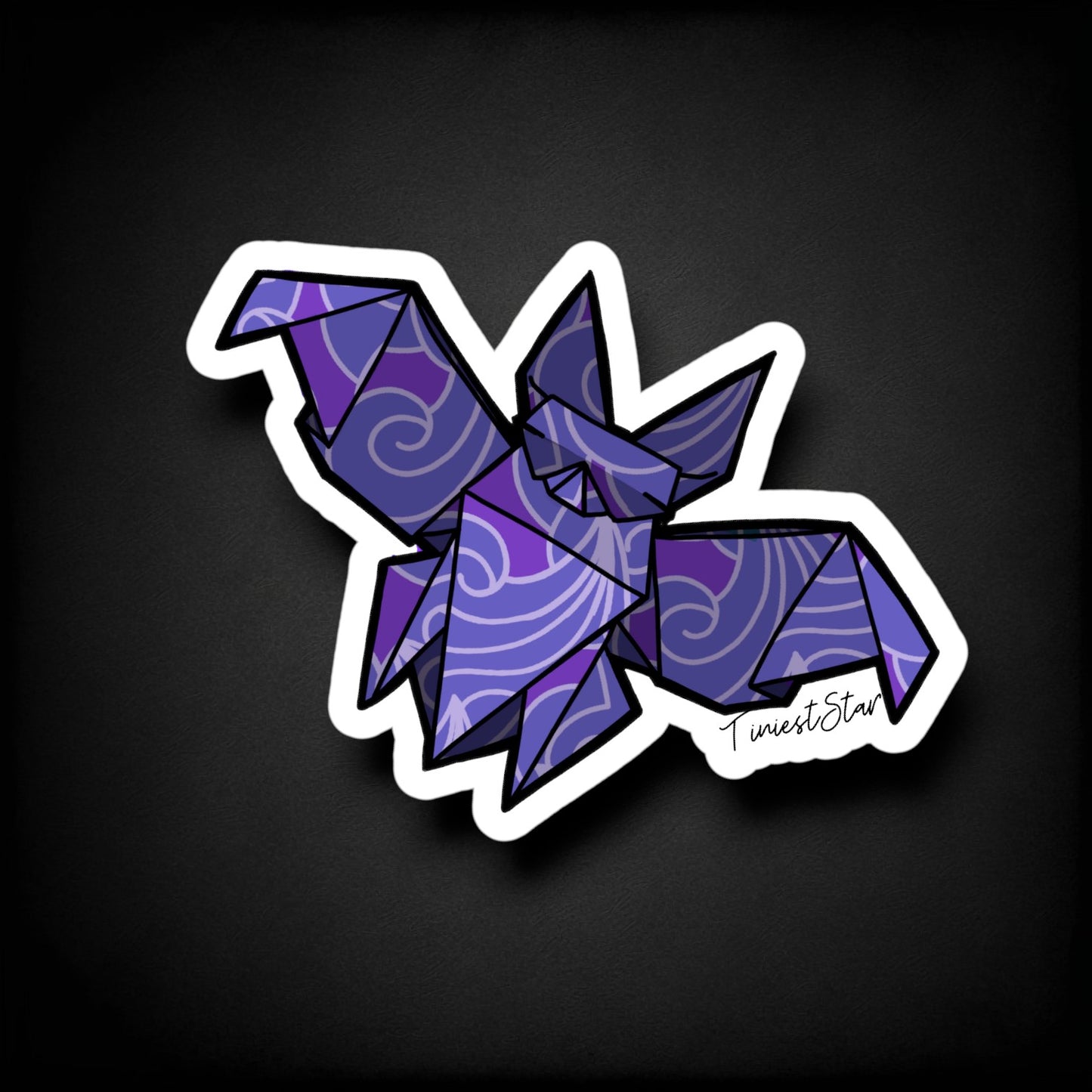 Vinyl Sticker - Origami Bat