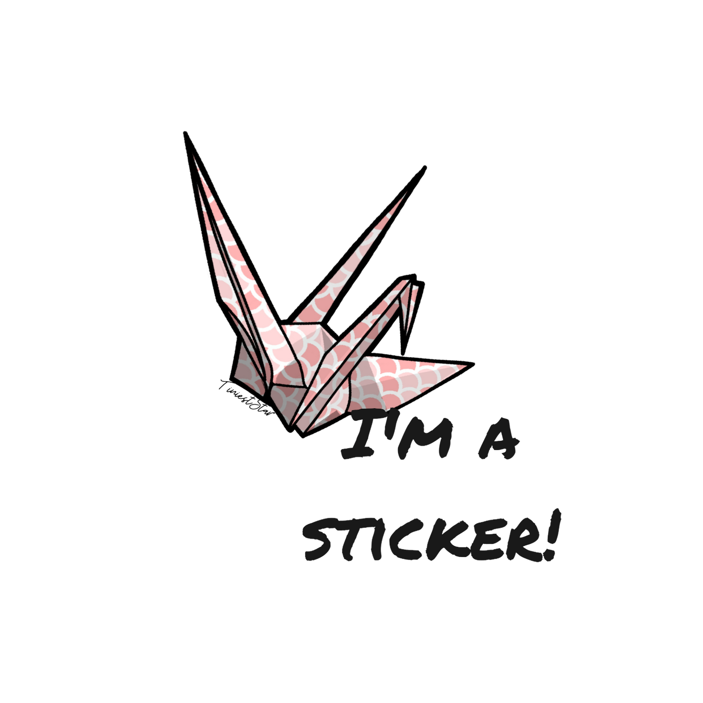 Vinyl Sticker - Origami Crane