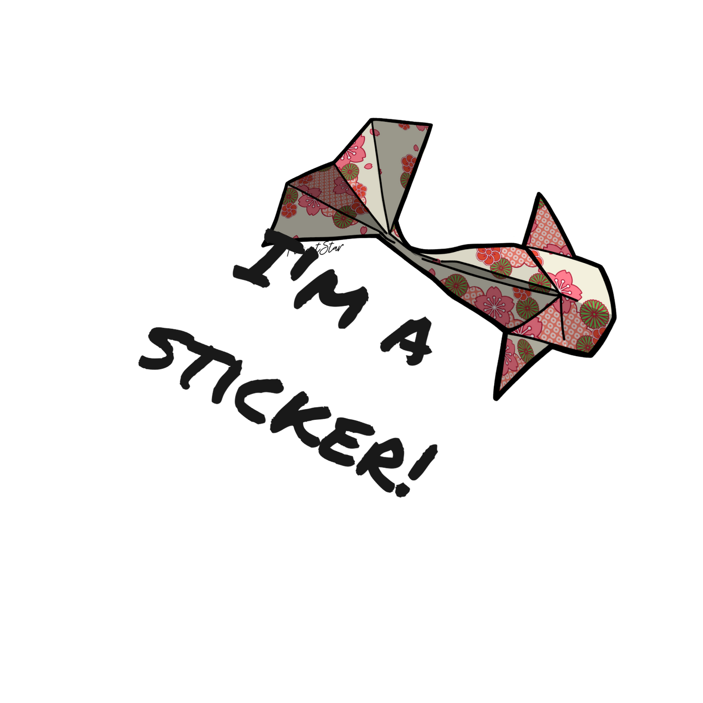 Vinyl Sticker - Origami Koi