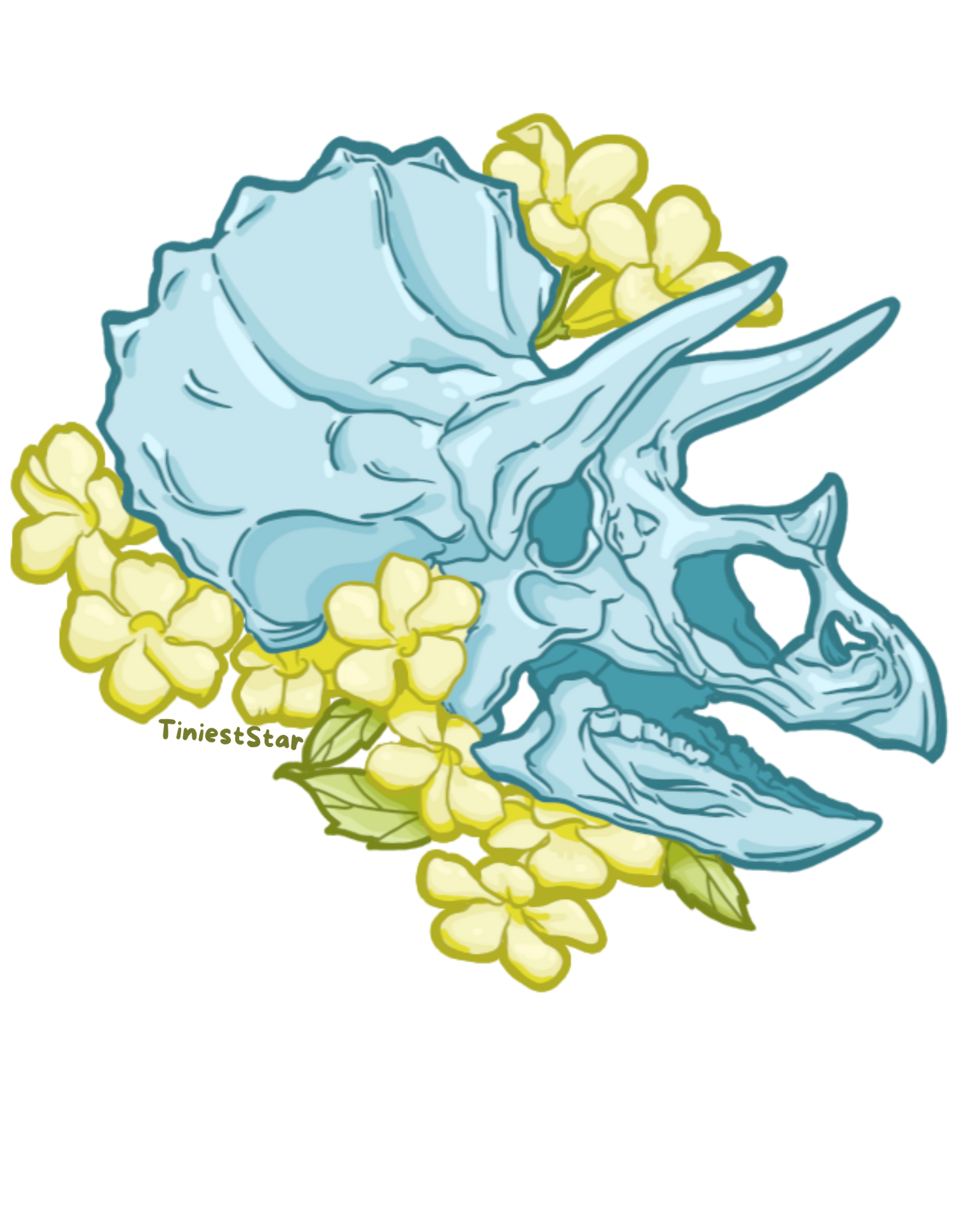 Sticker - Teal Fossil