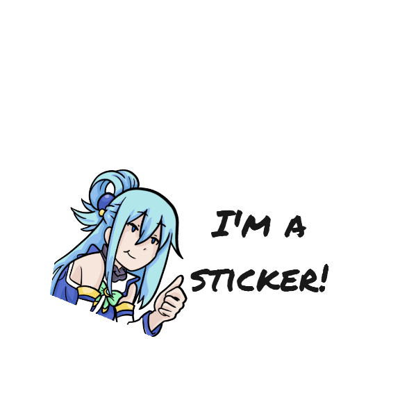 Vinyl Sticker - Useless Aqua