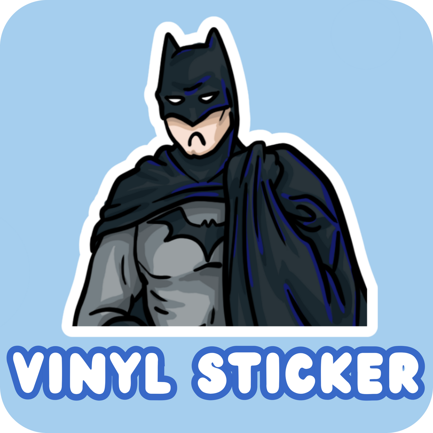 Vinyl Sticker - Grumpy Bat Guy