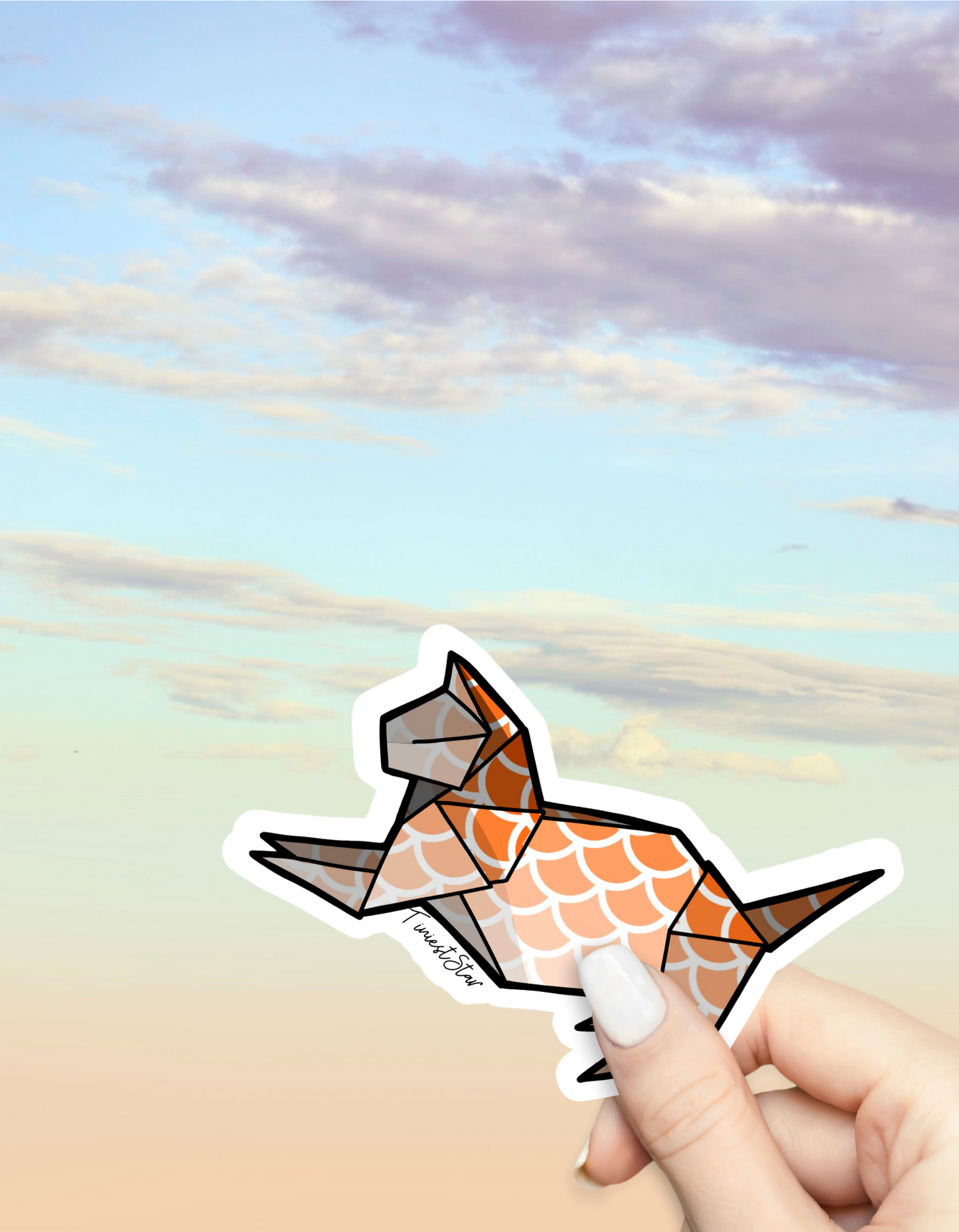 Sticker - Origami Cat