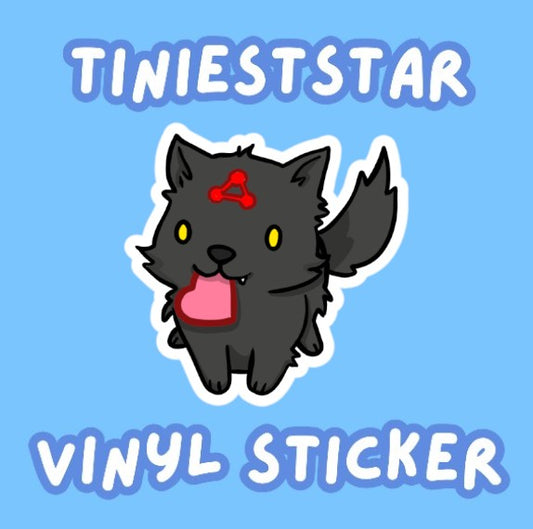 Vinyl Sticker - Black Divine Dog