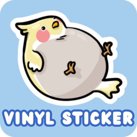 Vinyl Sticker - Fat Budgie