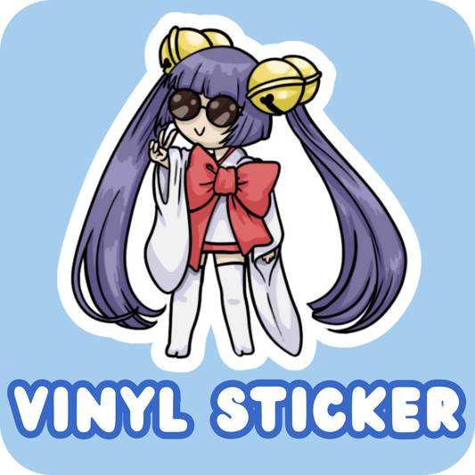 Vinyl Sticker - Kotoko comes in Peace