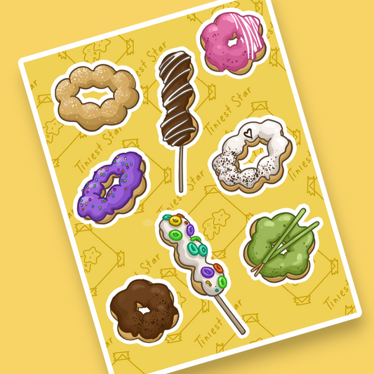 Sticker Sheet - Mochi Donuts