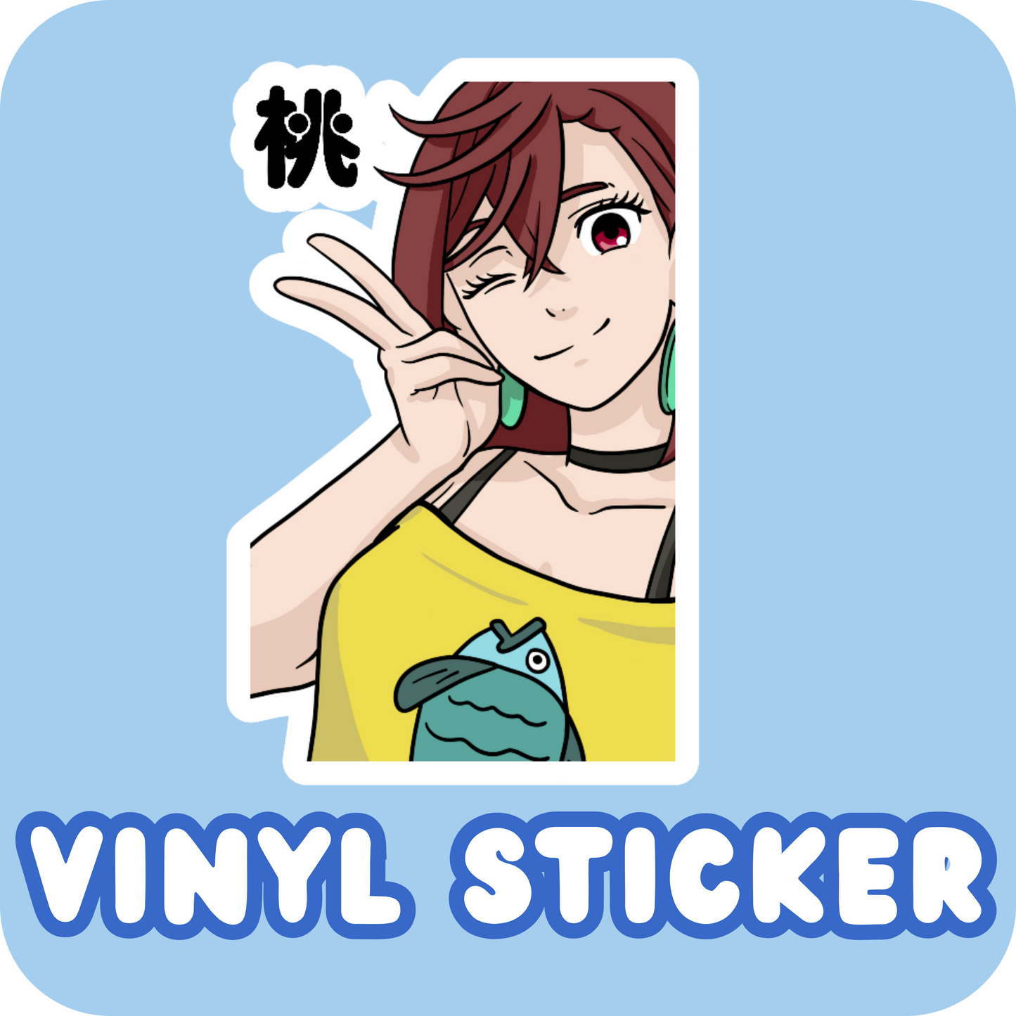 Vinyl Sticker - Momo (Peace)