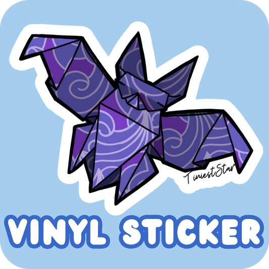 Vinyl Sticker - Origami Bat
