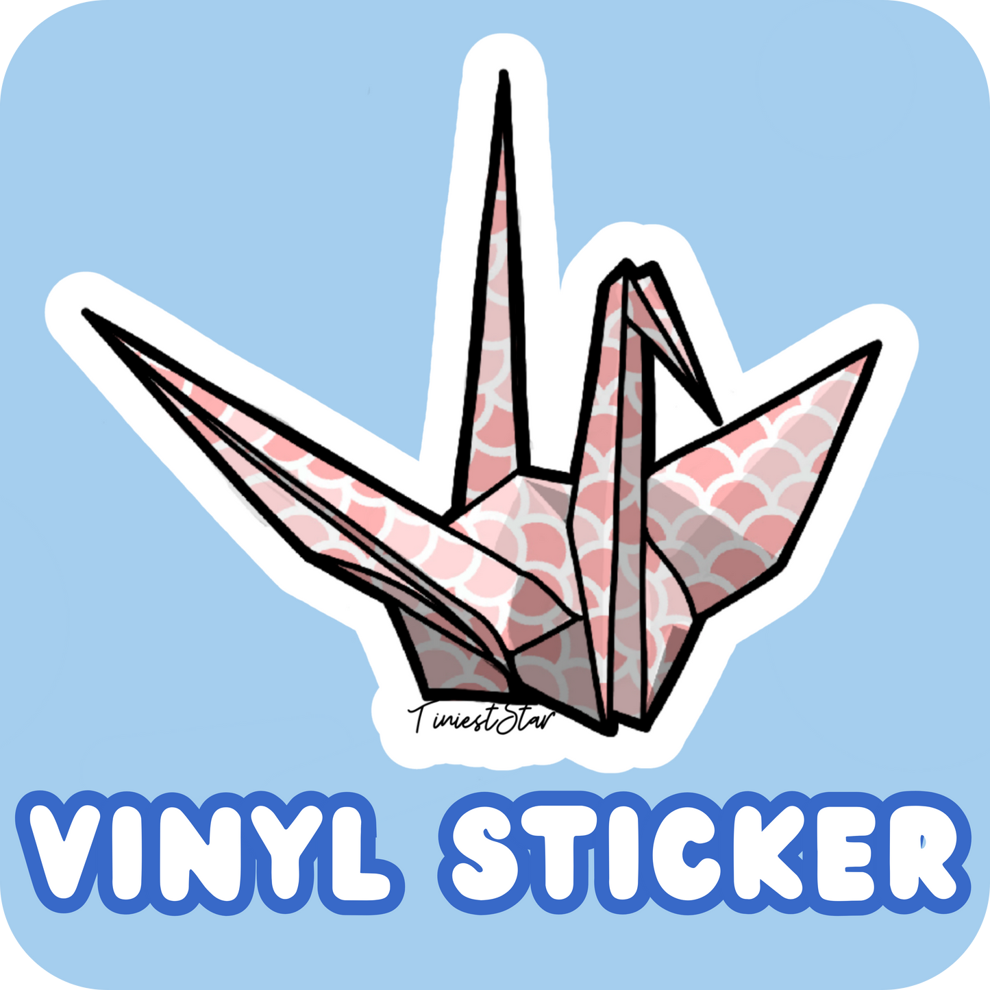 Vinyl Sticker - Origami Crane