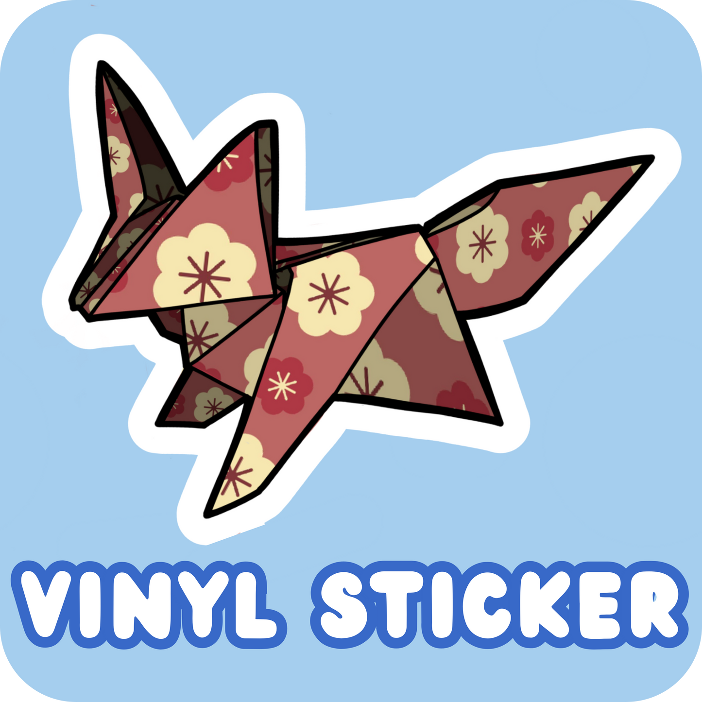 Vinyl Sticker - Origami Fox