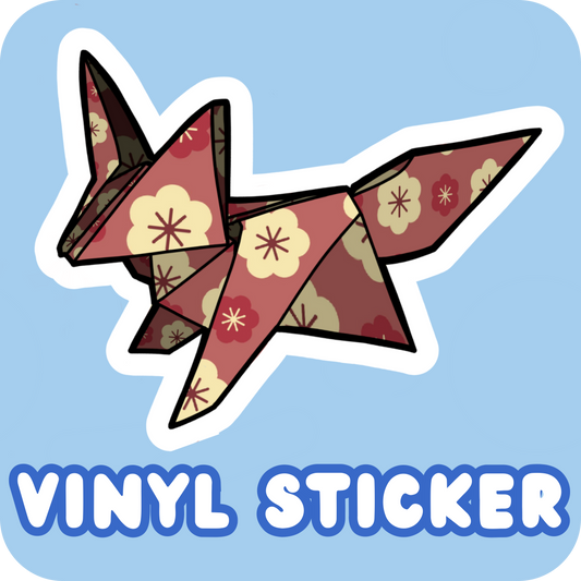Vinyl Sticker - Origami Fox