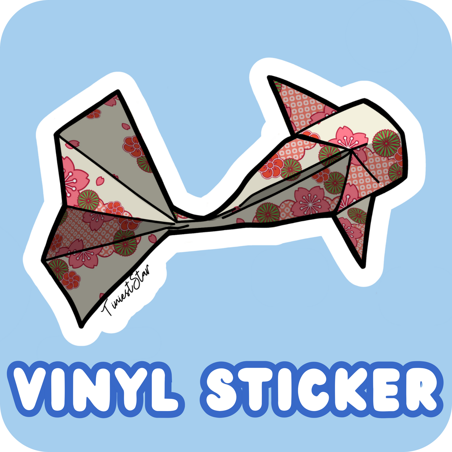 Vinyl Sticker - Origami Koi