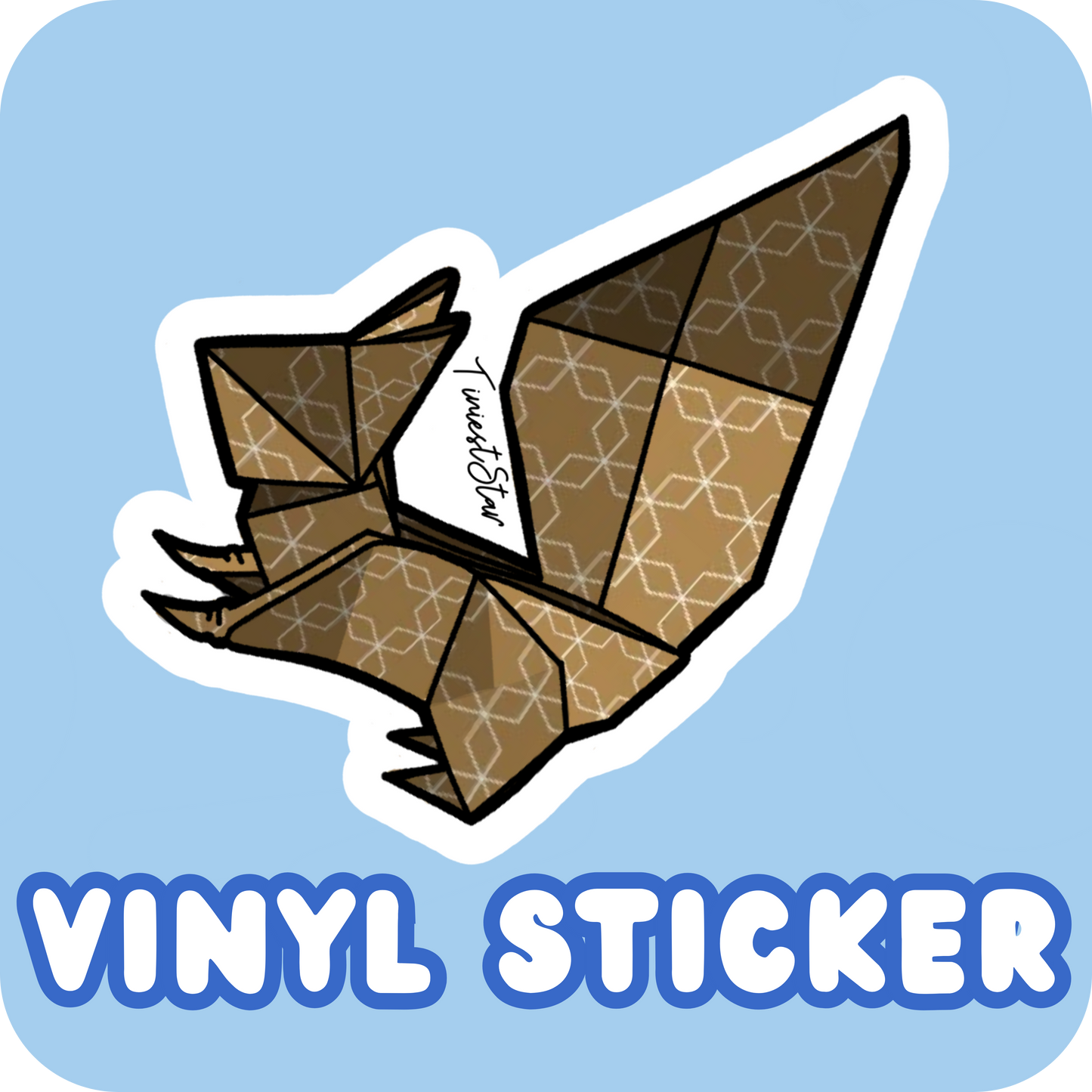 Vinyl Sticker - Origami Squirrel
