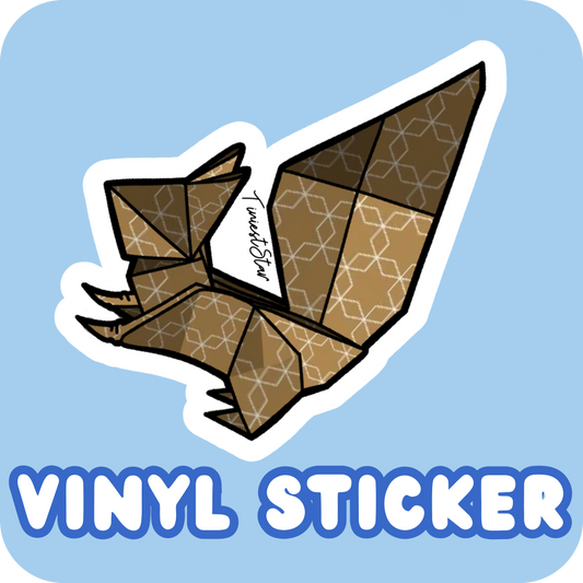 Vinyl Sticker - Origami Squirrel