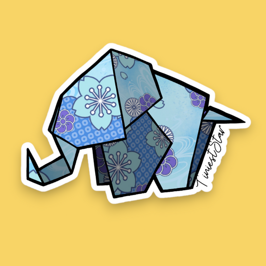 Sticker - Origami Elephant