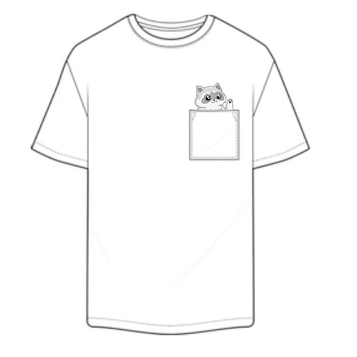 Shirt - Raccoon Pocket T-Shirt