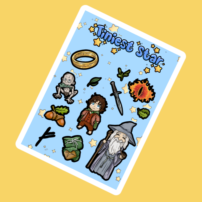 Sticker Sheet - LOTR