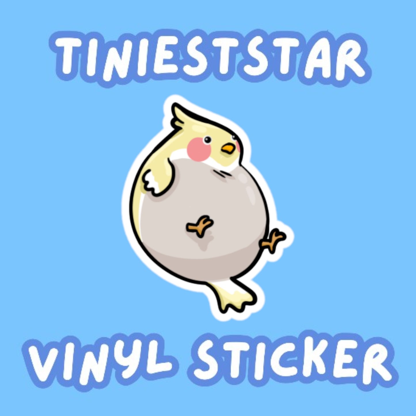 Vinyl Sticker - Fat Budgie